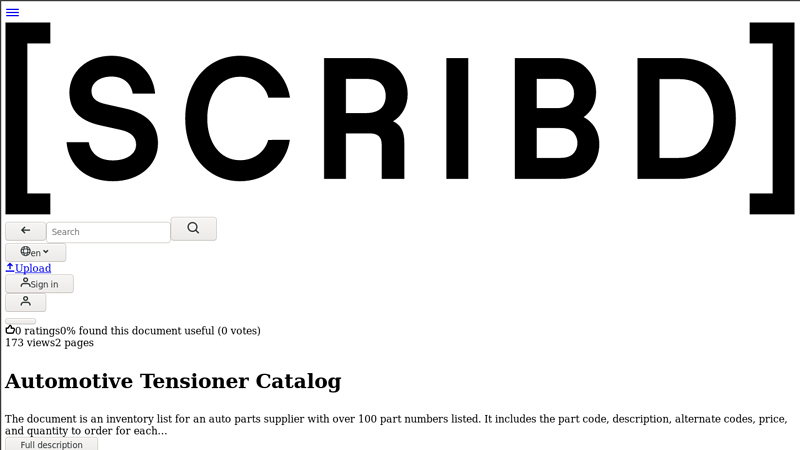 Automotive Tensioner Catalog tensioner car part