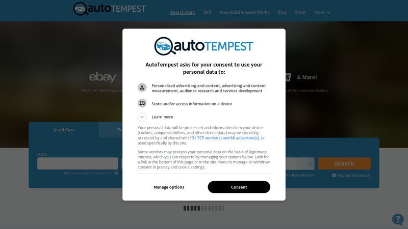 AutoTempest.com pull a part used cars