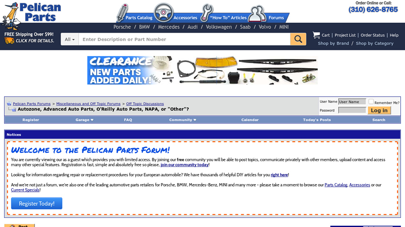 Autozone, Advanced Auto Parts, O'Reilly Auto Parts, NAPA, or 