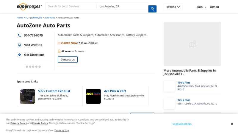 AutoZone Auto Parts 4951 Blanding Blvd, Jacksonville, FL 32210 ... autozone auto parts jacksonville reviews