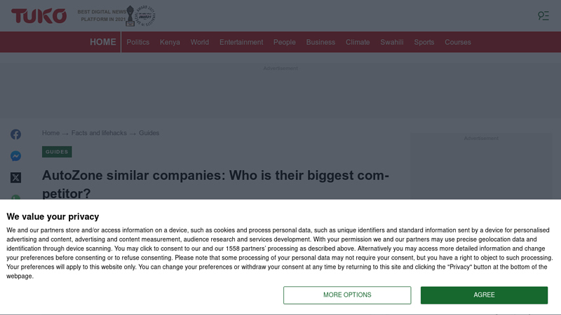 AutoZone similar companies autozone vs advance auto parts