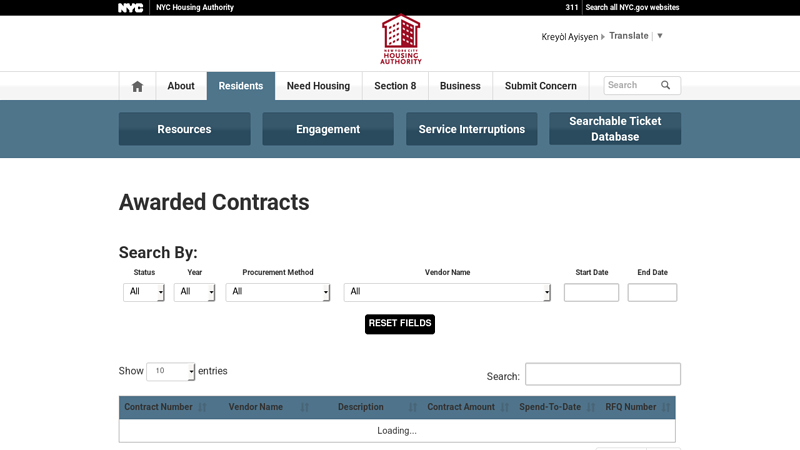 Awarded Contracts estrella auto parts