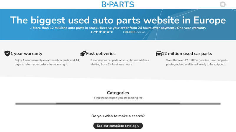 B-Parts foreign used auto parts