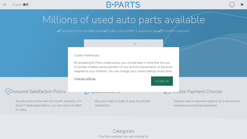 B-Parts buy and sell auto parts