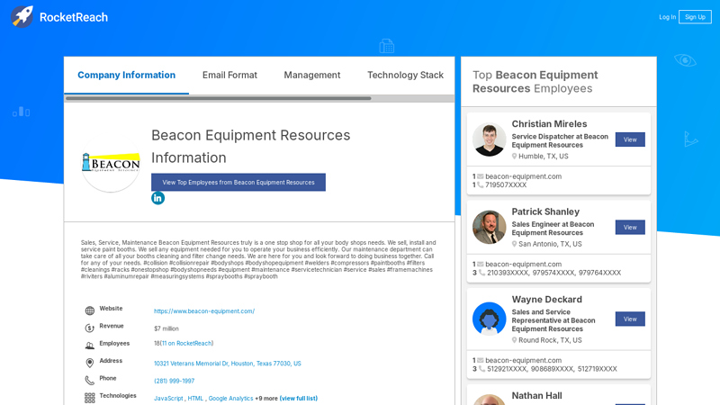 Beacon Equipment Resources Information beacon auto parts