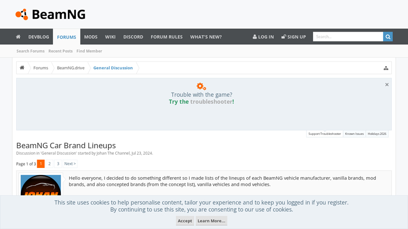 BeamNG Car Brand Lineups what are the best parts the modify car in beamng