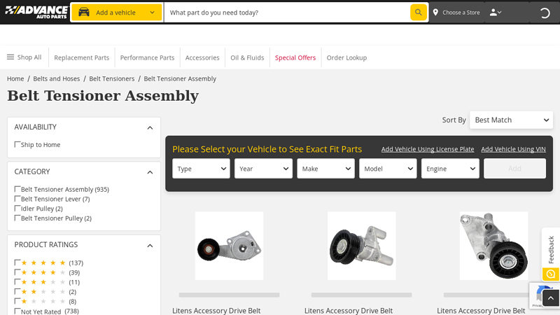 Belt Tensioner Assembly tensioner car part