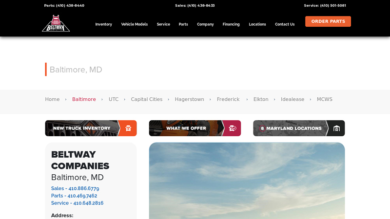 Beltway International Trucks international truck parts dealer