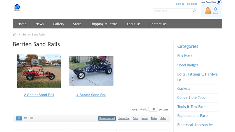 Berrien Sand Rails sand car parts