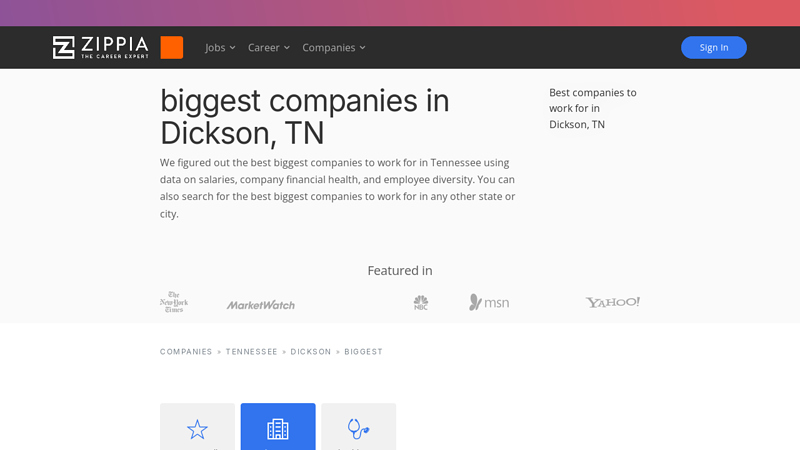 Biggest Companies To Work For In Dickson, TN dickson auto parts dickson tn