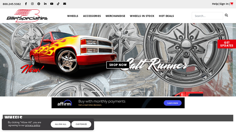 Billet Specialties billet car parts