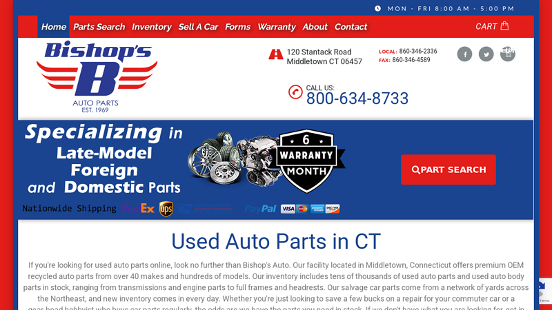 Bishop's Auto Parts Inc. foreign used auto parts inc