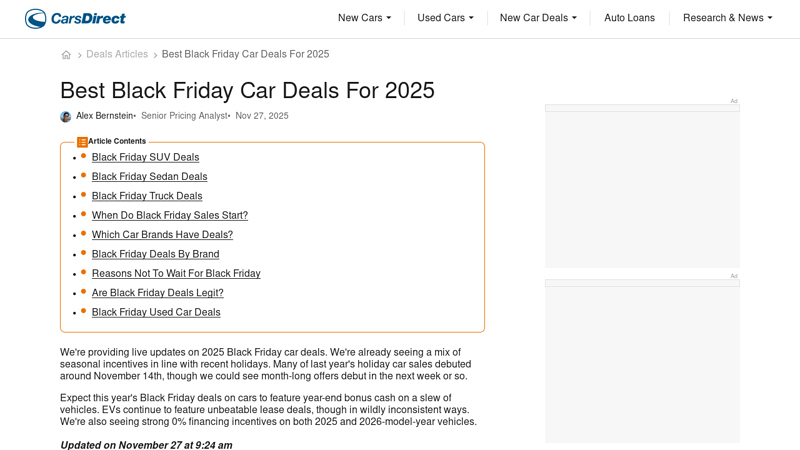 Black Friday Car Deals For 2025 black friday car part deals