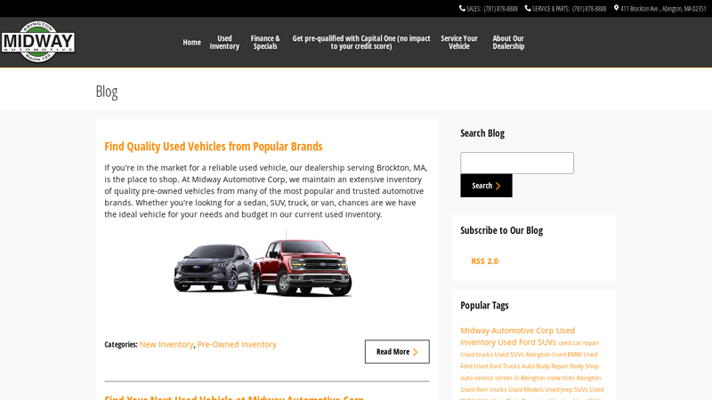 Blog Post List midway ford parts