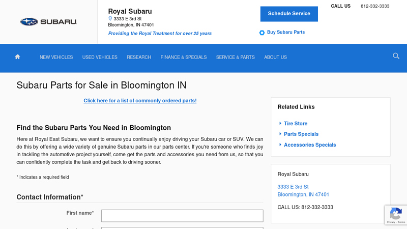 Bloomington Subaru Car Parts auto parts bloomington