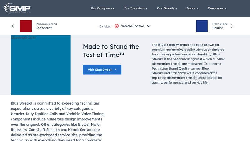 Blue Streak® legacy auto parts