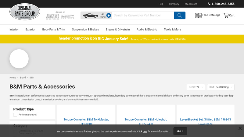 B&M Parts & Accessories @ OPGI.com b&m auto parts