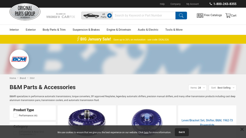 B&M Parts & Accessories @ OPGI.com b&m auto sales & parts inc