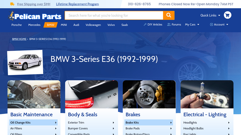 BMW 3 bmw e36 car parts