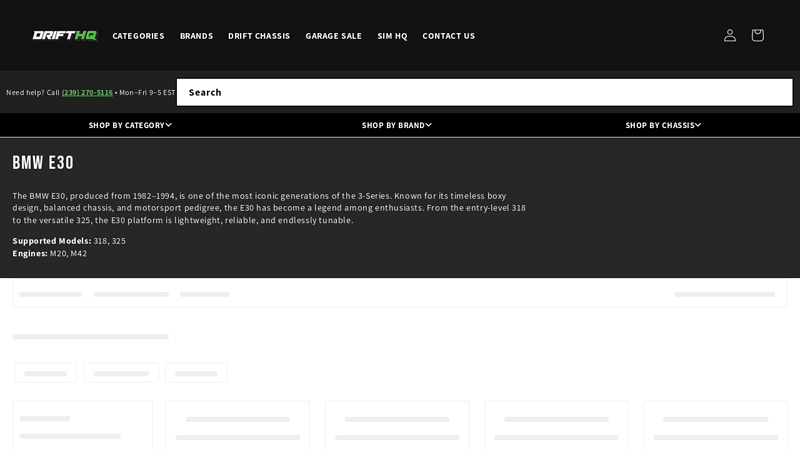 BMW E30 e30 auto parts