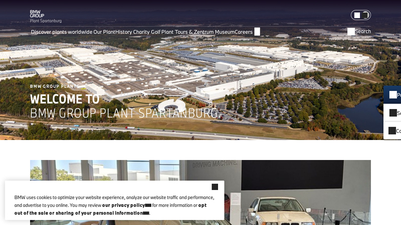 BMW Group Plant Spartanburg auto parts bay area