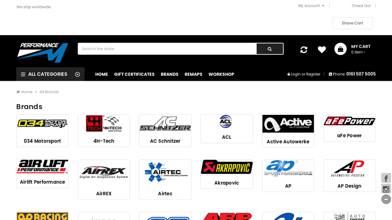 BMW & MINI Performance Parts Specialists Brands bmw auto parts