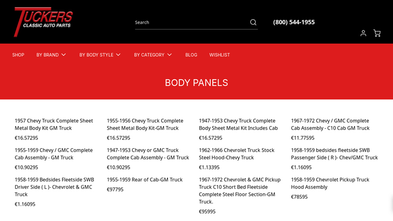 Body Panels Get it now 1952 chevy truck parts