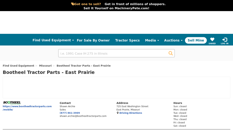Bootheel Tractor Parts bootheel tractor parts