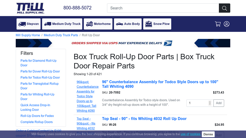 Box Truck Roll box truck roll up door parts