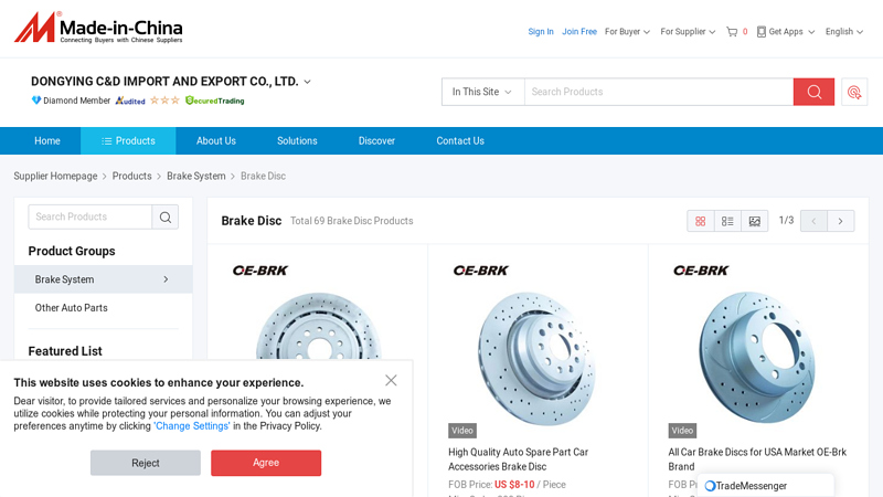 Brake Disc c&d auto parts