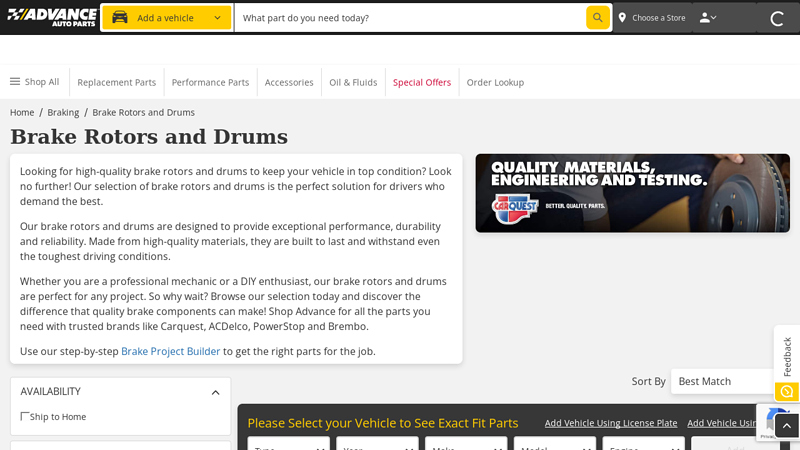 Brake Rotors and Drums auto parts rotors