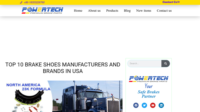 Brake Shoes Manufacturers And Brands In USA car brakes parts