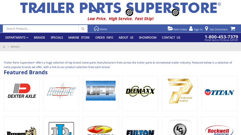 Brands semi truck trailer parts