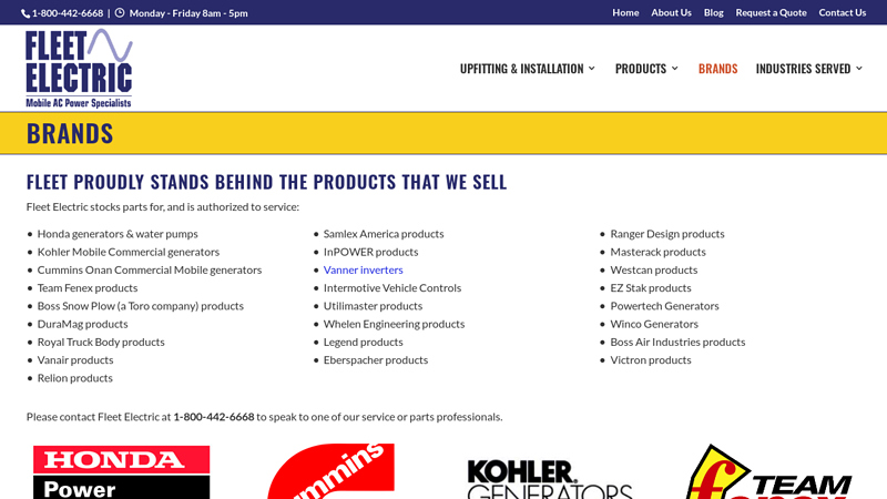 Brands fleet truck parts inc