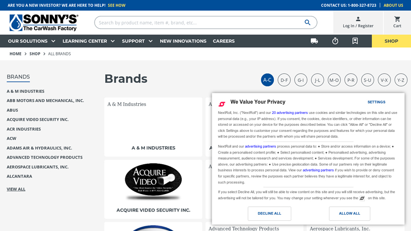 Brands sonny's auto parts