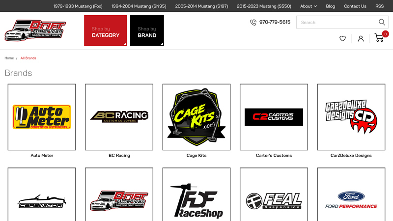 Brands drift auto parts