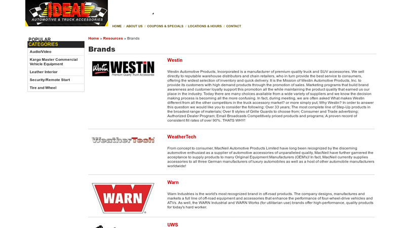 Brands auto parts boulder