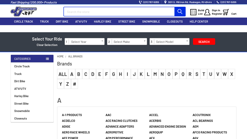 Brands jj auto parts