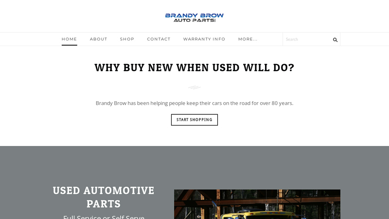 BRANDY BROW AUTO PARTS, INC brandon used auto parts