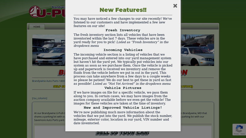 Brandywine U brandywine used auto parts md