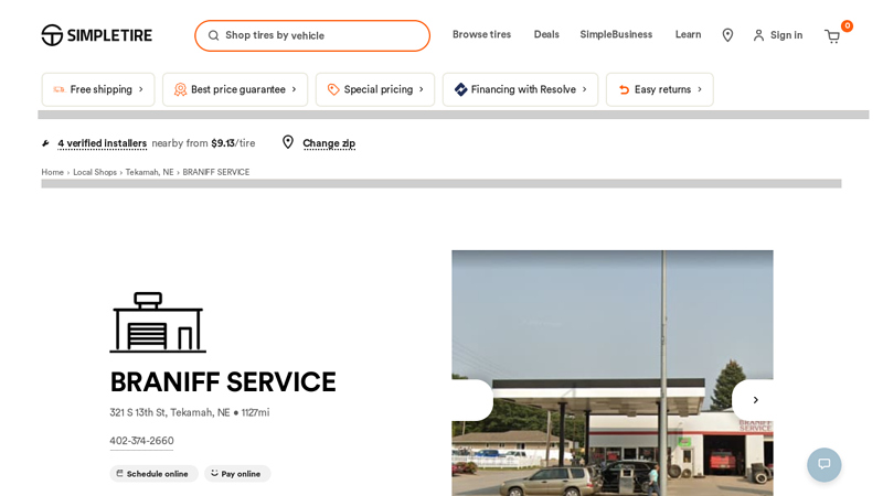 BRANIFF SERVICE in Tekamah, NE (321 S 13th St) braniff used auto parts