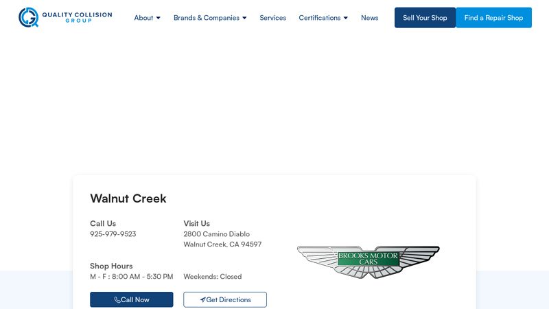 Brooks Motor Cars Walnut Creek, CA auto parts walnut creek