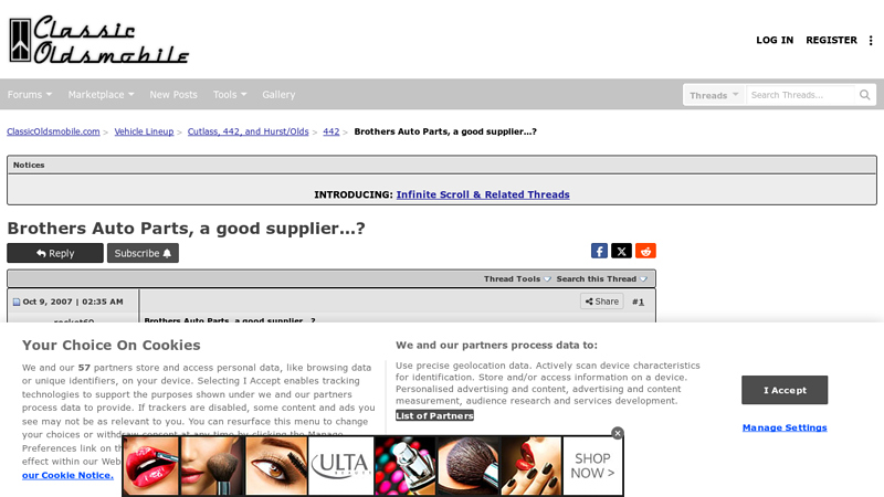 Brothers Auto Parts, a good supplier...? brothers auto parts indianapolis