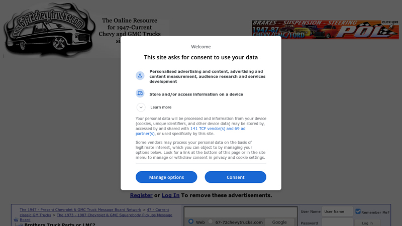 Brothers Truck Parts or LMC? brothers chevy truck parts