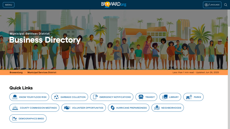 Broward Municipal Services District Business Directory advance auto parts davie