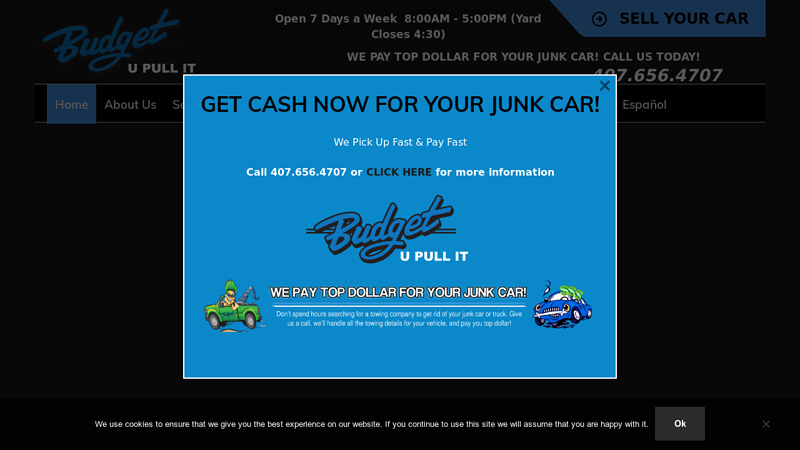 Budget U Pull It used car parts orlando florida