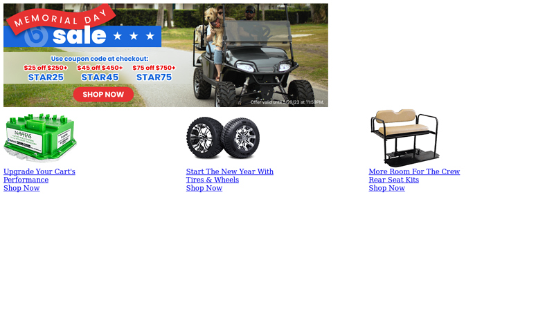 Buggies Unlimited used club car parts