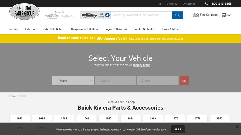 Buick Riviera Parts & Accessories @ OPGI.com buick riviera car parts