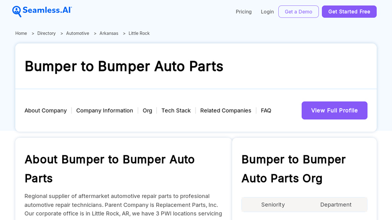 Bumper to Bumper Auto Parts bumper to bumper auto parts