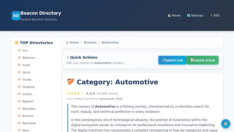 Business → Automotive beacon auto parts